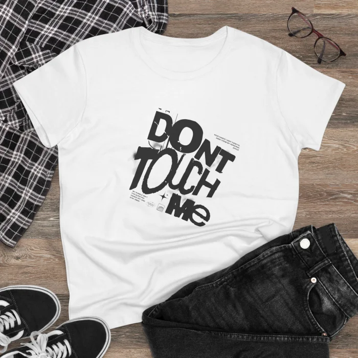 T-shirt Damski z nadrukiem Don't Touch Me